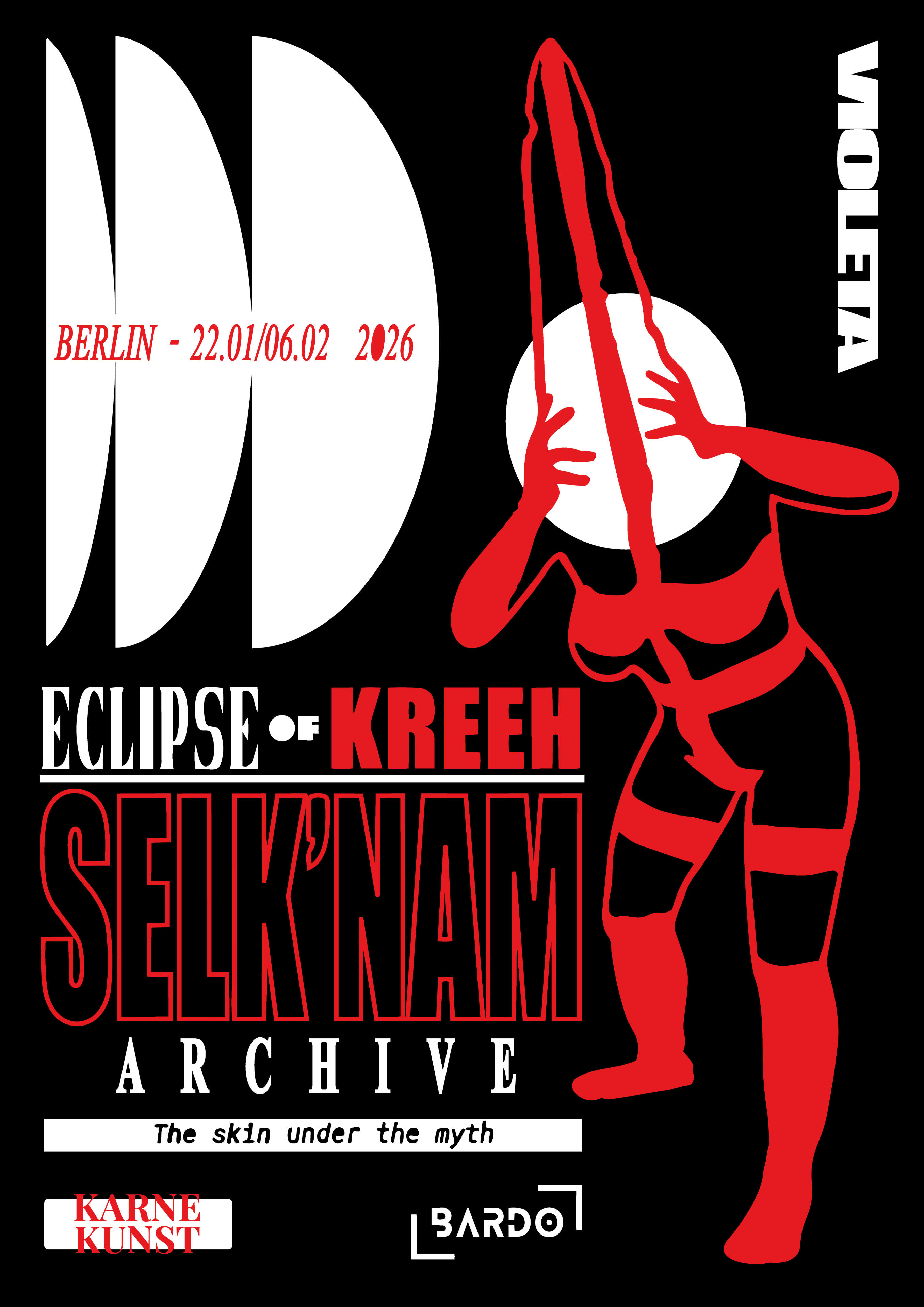 Eclipse of Kreeh: Selk’nam Archive Eclipse of Kreeh (Berlin 2026): Immersive installation on Selk’nam archive, myth, and colonial violence. Honoring the Chapman, Loij and Kiepja alliance.